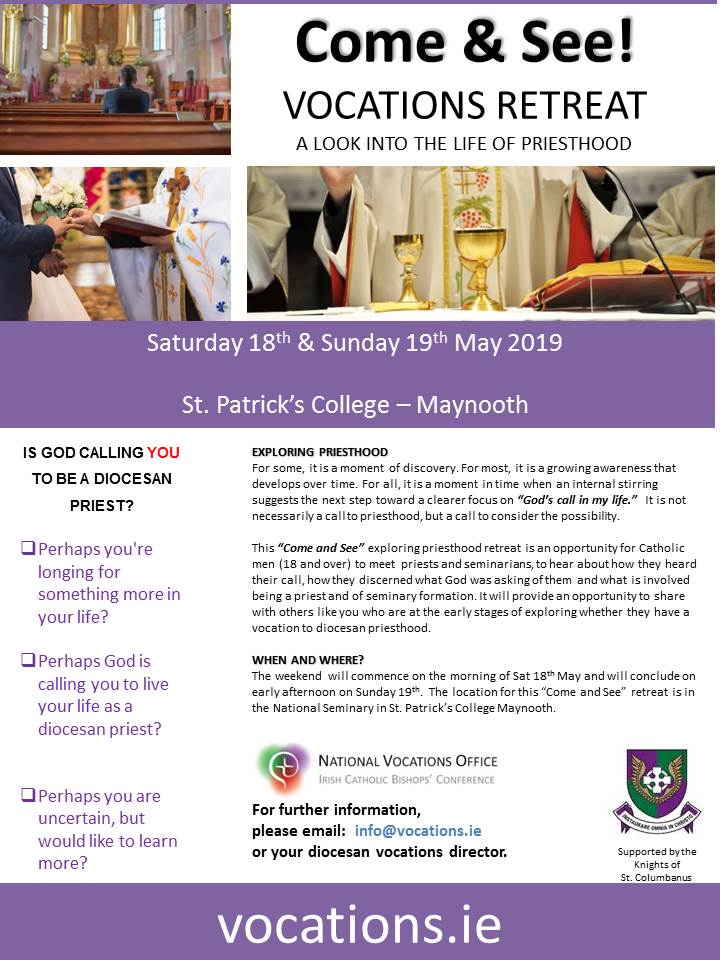 Maynooth 2019 Come and See Info Sheet