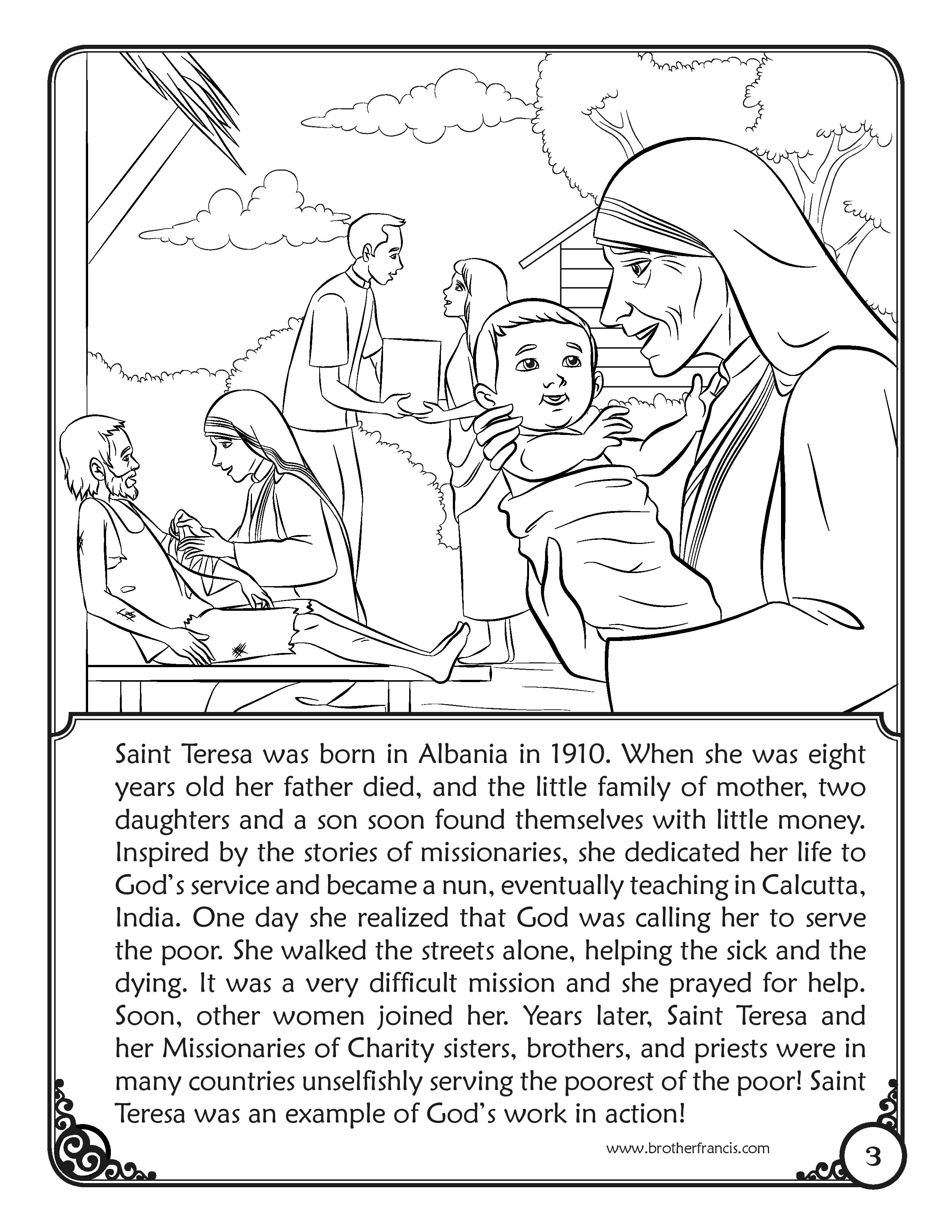 September 5_saint-teresa-calcutta-story-coloring-page-brother-francis-page-001
