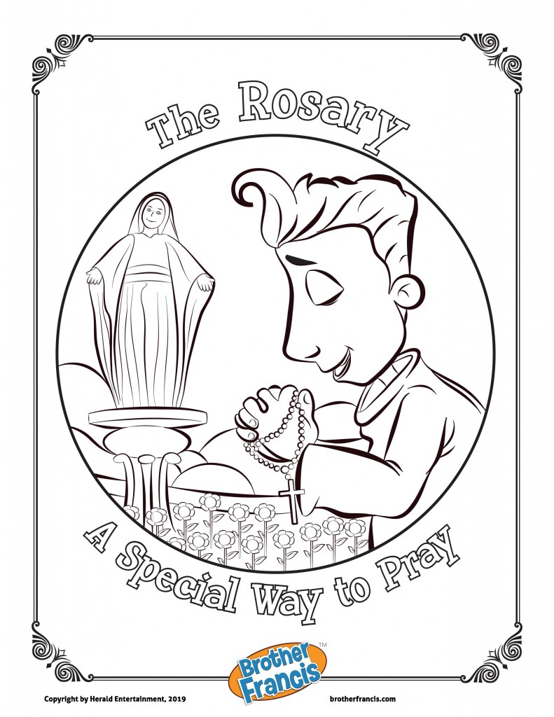 The Rosary Colouring Page-page-001